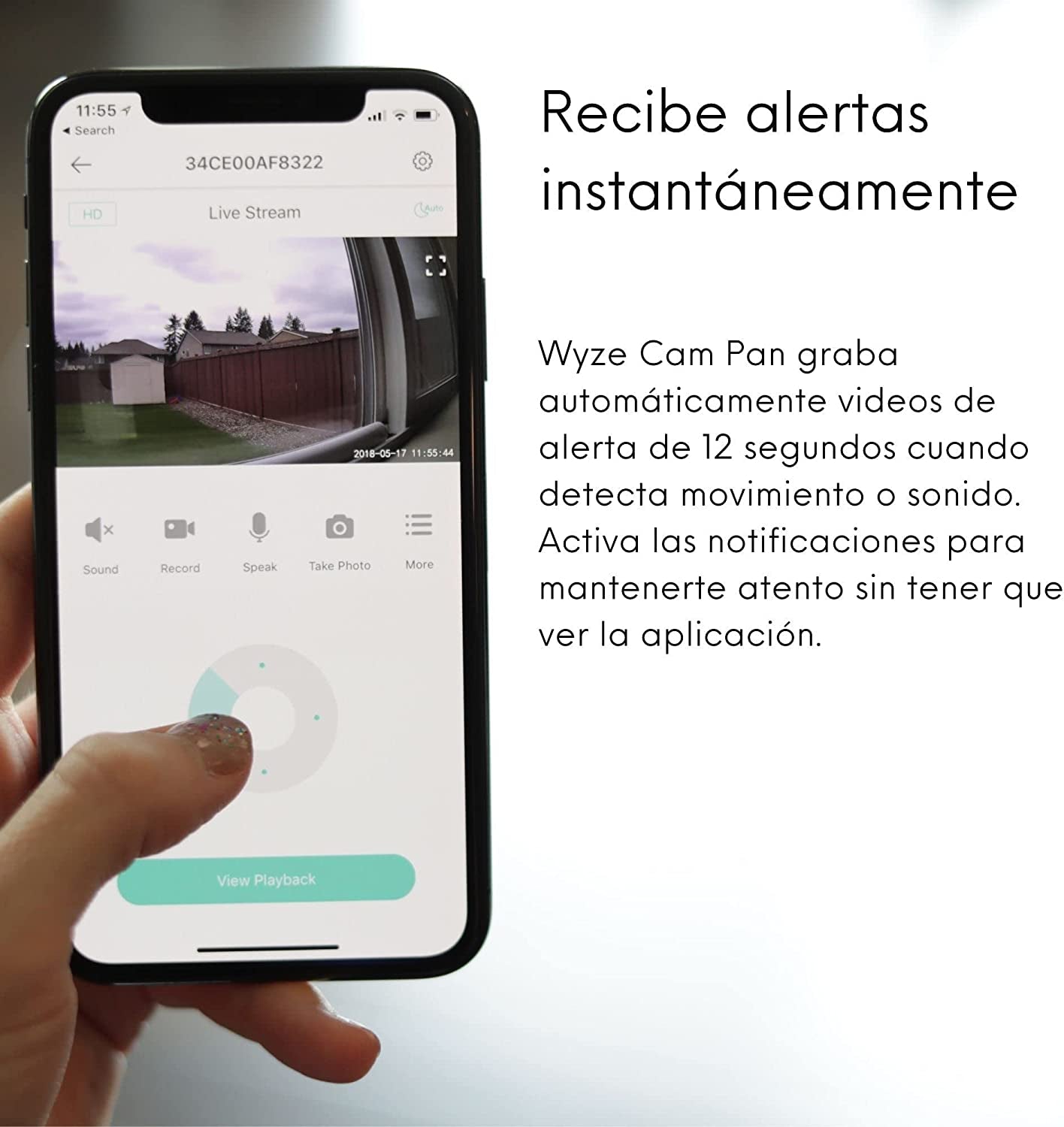 360° Rotation Camera with Night Vision and 2-Way Audio