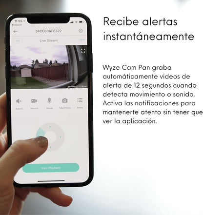 360° Rotation Camera with Night Vision and 2-Way Audio